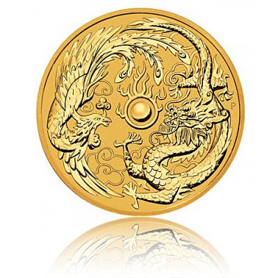 1 Unze Goldmünze Australien Perth Mint Dragon & Phoenix (2018)