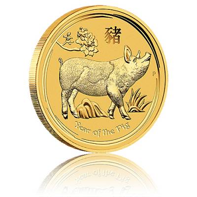 Australien Lunar II Schwein 1/2oz Goldmünze (2019)