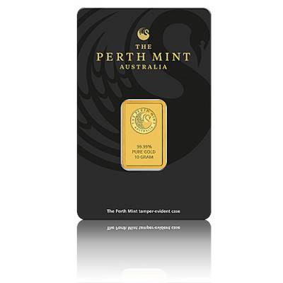 10 gramm Goldbarren Perth Mint - Känguru 999,9/1000