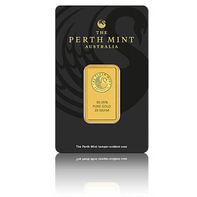 20 gramm Goldbarren Perth Mint - Känguru 999,9/1000
