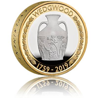 Silbermünze 260th Anniversary of Wedgwood Proof Piedfort 24 gramm Silber (2019)