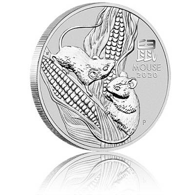 1kg Silbermünze Australien Lunar III Maus (2020)