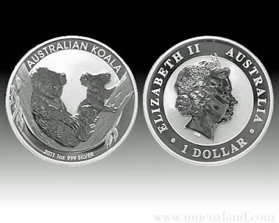 Austral. Koala 10 Unzen 999/1000 Silber 2011