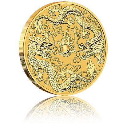 1 Unze Goldmünze Australien Perth Mint Dragon & Dragon Dopppeldrache (2020)