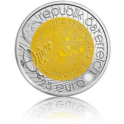 Silbermünze 25 Euro Niob Faszination Technik - Astronomie Österreich 2009