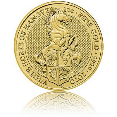 1 Unze Goldmünze Queens Beasts White Horse of Hanover (2020)