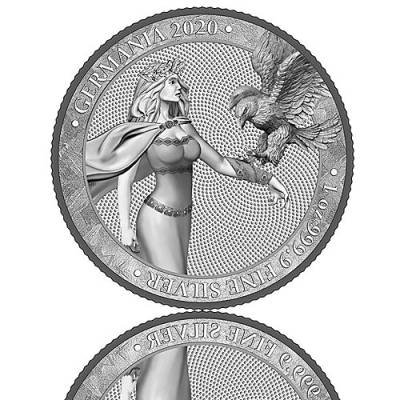 1 Unze Silber Germania 5 Mark (2020) 2. Ausgabe
