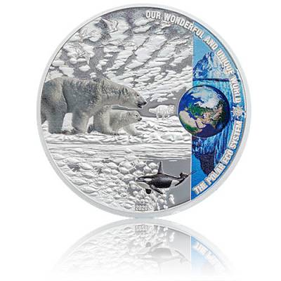 Silbermünze 2 oz Polar Eco System - Unsere Erde 1. Ausgabe Polierte Platte 2020