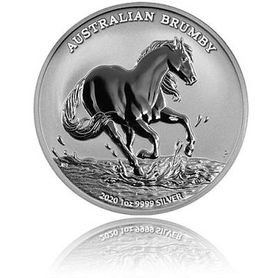 Silbermünze 1 oz Australian Brumby 2020 1. Ausgabe