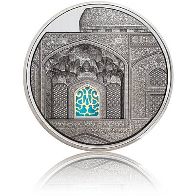 Silbermünze 5 oz Tiffany Art Isfahan Palau Black Proof 2020