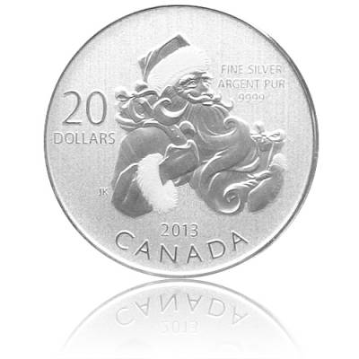Silbermünze Santa Claus 20 Dollar Canada 2013