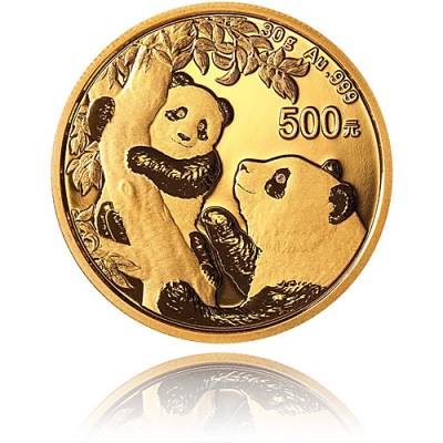 China Panda 30 gramm Gold (2021)