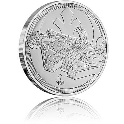 Silbermünze 1 oz Millennium Falke Star Wars 2021