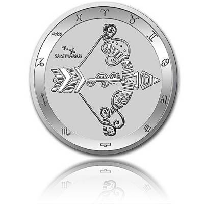 Silbermünze 1 oz Schütze Tierkreiszeichen Zodiac