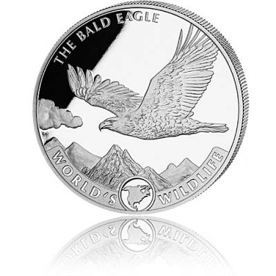 1 Unze Silbermünze World´s Wildlife Bald Eagle 2021