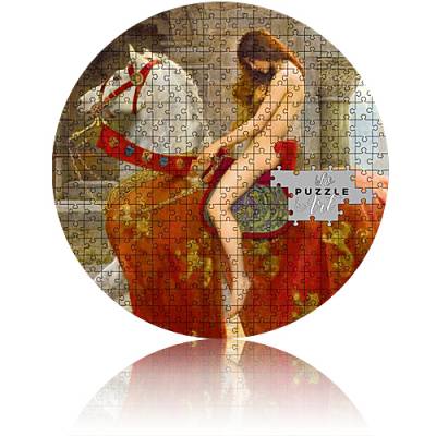 Silbermünze 3 oz John Collier -Lady Godiva Micropuzzle PP 2021