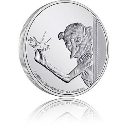 1 oz Silbermünze Dobby der Hauself - Harry Potter Classic 7. Motiv 2021