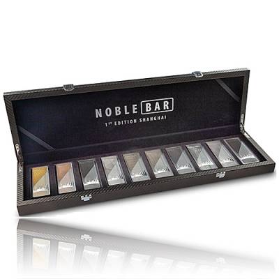 10 x 100 gramm Silber veredelt Noble Bar Spezial Edition 2020