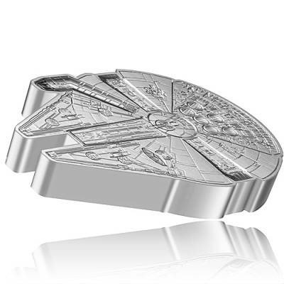 1 oz Silber Millennium Falke Star Wars Shaped 2021