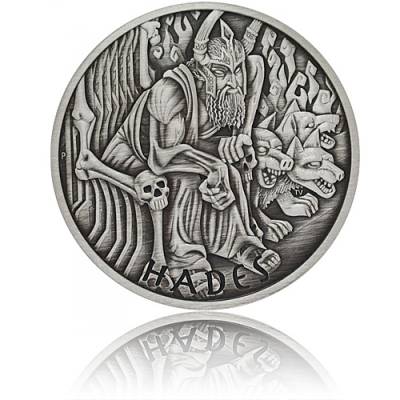 Silbermünze 1 oz Gods of Olympus Hades Antik Finish 2021