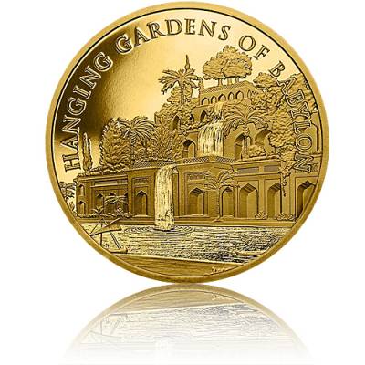 1 Unze Gold Round 7 Wunder der Antike Hängende Gärten von Babylon 2021