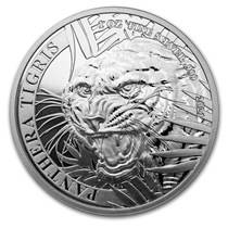 Silbermünze 1 oz Laos Tiger 2021