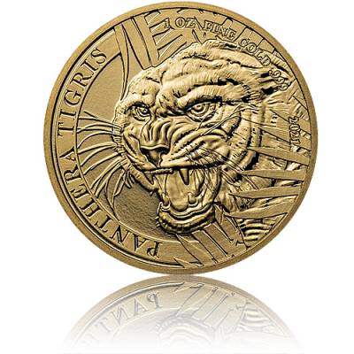 Goldmünze 1 oz Laos Tiger 2021