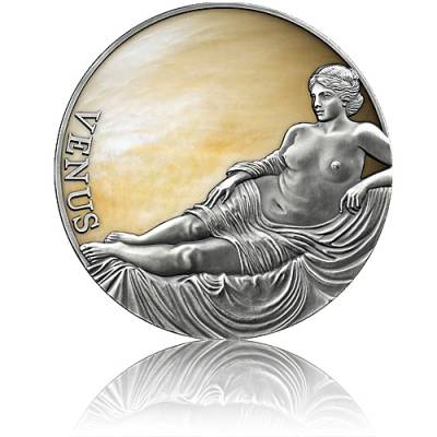 Silbermünze 3 oz Planeten und Götter Venus 2021