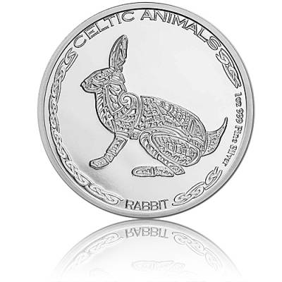 1 Unze Silbermünze Celtic Animals Rabbit 2021