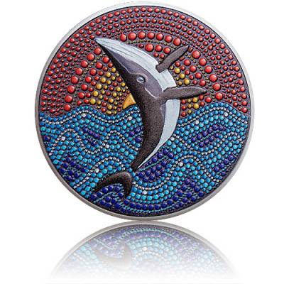 Silbermünze 3 oz The Whale Dot Art 2021