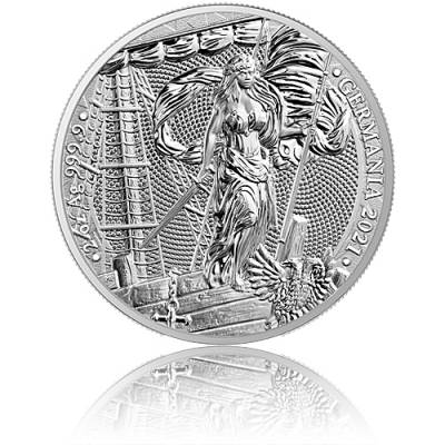 2 Unzen Silber Germania 10 Mark 2021