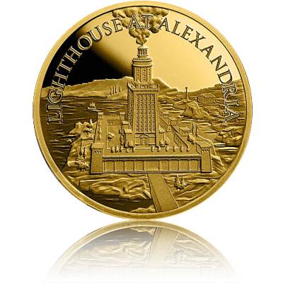 1 Unze Gold Round 7 Wunder der Antike Leuchtturm von Alexandria 2022
