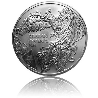 1 Unze Silber Südkorea - Phönix 2020