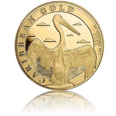 1 oz Goldmünze Caribbean Barbados Pelican 2022