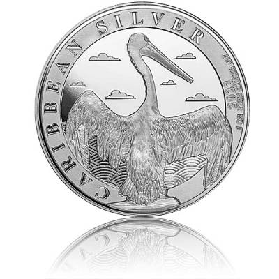 1 oz Silbermünze Caribbean Barbados - Pelican 2022