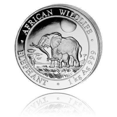 Somalia Elefant (2011) 1kg Silber 999/1000