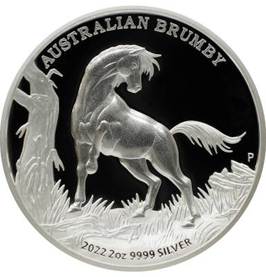 Silbermünze 2 oz Australian Brumby High Relief 2022