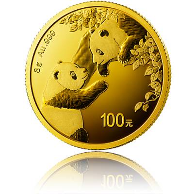 China Panda 8 gramm Gold 2023