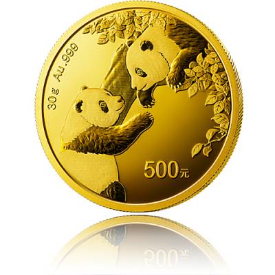 China Panda 30 gramm Gold 2023