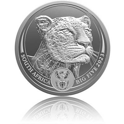Silbermünze 1 oz Big Five II Leopard Blister 2023