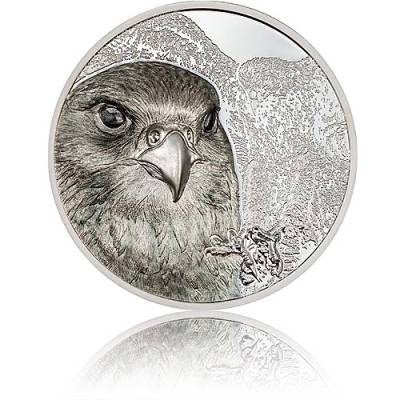 Silbermünze 3 oz Wild Mongolia Falke Polierte Platte 2023