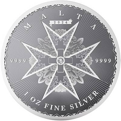 Silbermünze 1 oz Malteserkreuz 2024