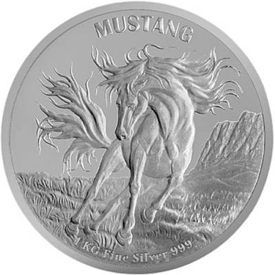 Silbermünze 1 Kg Mustang Proof-Like 2024