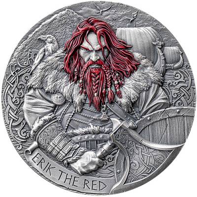 Silbermünze 2 oz  The Way to Valhalla Erik the Red 2024