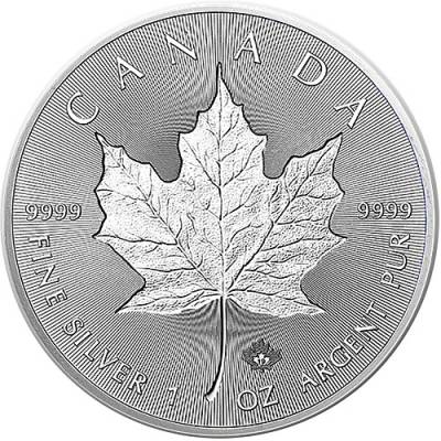 1 Unze Silbermünze Maple Leaf Incuse 2019