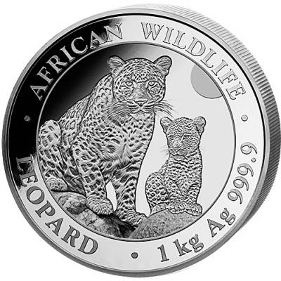 Silbermünze 1 kg Somalia Leopard 2024