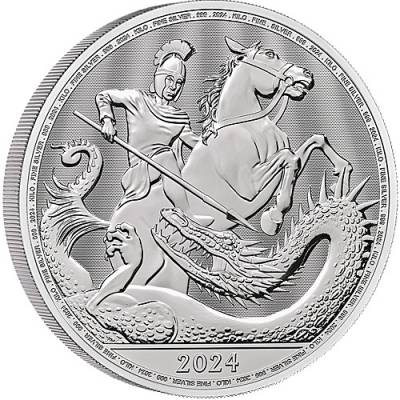 Silbermünze 1 kg St. George and Dragon Great Britain 2024
