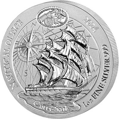 1 Unze Silbermünze Ruanda Nautical Ounce Serie - Cutty Sark 2024
