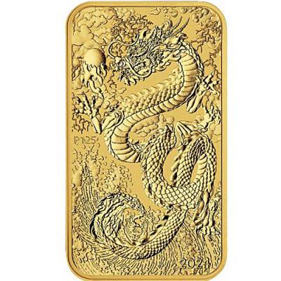 1 oz Goldmünze Perth Mint - Rectangular Dragon 2024