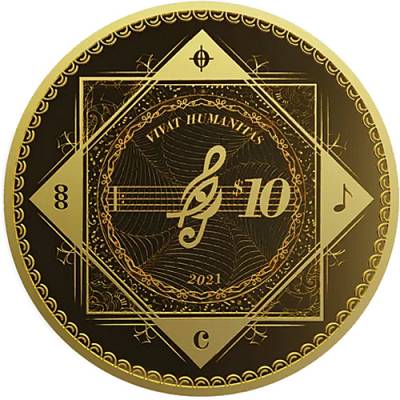 Goldmünze 1/10 oz Vivat Humanitas Proof-Like 2021